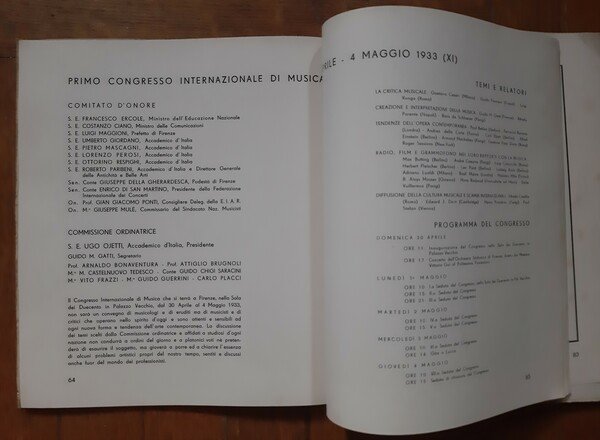 *Maggio musicale fiorentino. 1933