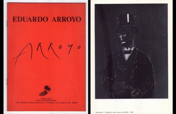 Invito EDUARDO ARROYO - Gastaldelli Arte Contemporanea - Milano. 1984