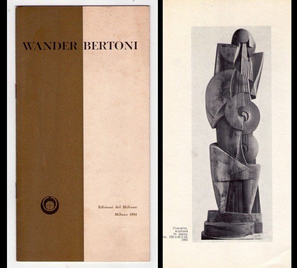 Brochure WANDER BERTONI Mostra personale. Edizione del Milione - Milano …