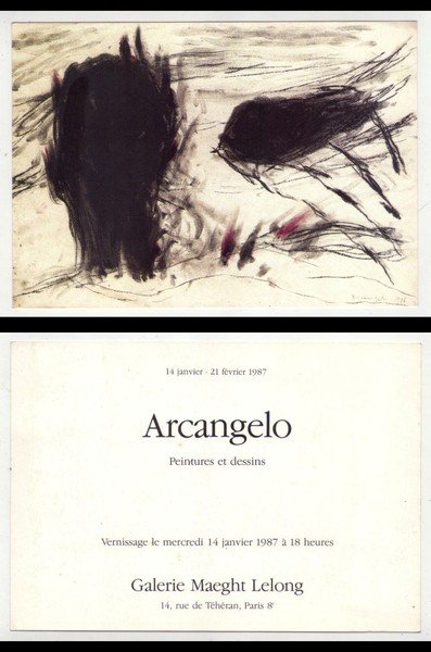 Invito ARCANGELO ESPOSITO Peintures et dessins. Galerie Maeght Lelong - …