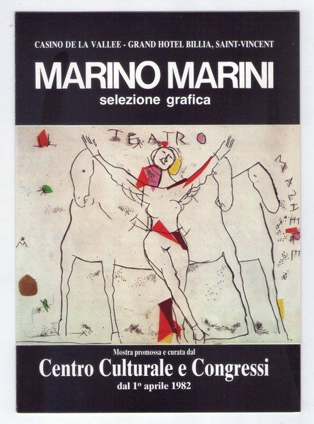 *Catalogo MARINO MARINI "Disegni inediti: 1940 - 1950" 1982. Regione …