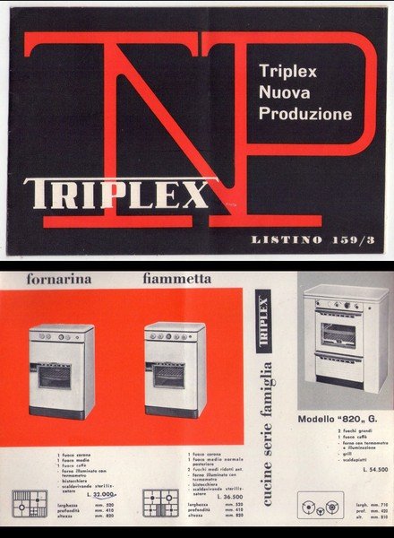 Listino 159/3 TRIPLEX Nuova Produzione (cucine, distributori istantanei di acqua …