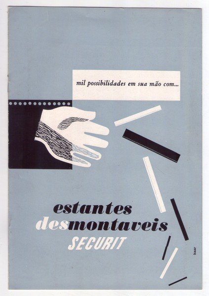 Brochure "Estantes desmontaveis" SECURIT. TECNOGERAL S.A. Sao Paulo