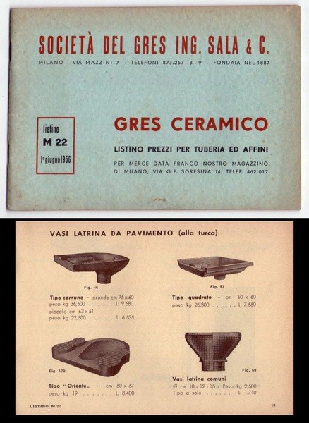 Listino prezzi per tuberia ed affini GRES CERAMICO. Società del …