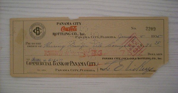 Cambiale/promissory note COCA COLA - Commercial Bank of Panama City …