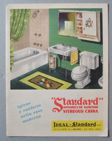 Brochure "STANDARD" Apparecchi sanitari Vitreous China. IDEAL - Standard MILANO.