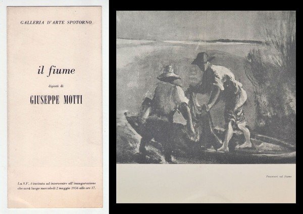 Invito mostra Il fiume dipinti di GIUSEPPE MOTTI. Galleria d'Arte …