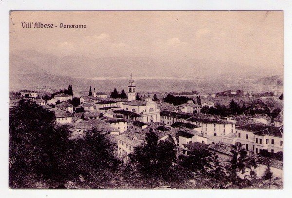 Cartolina Vill´Albese (Como) Panorama. 1915 circa