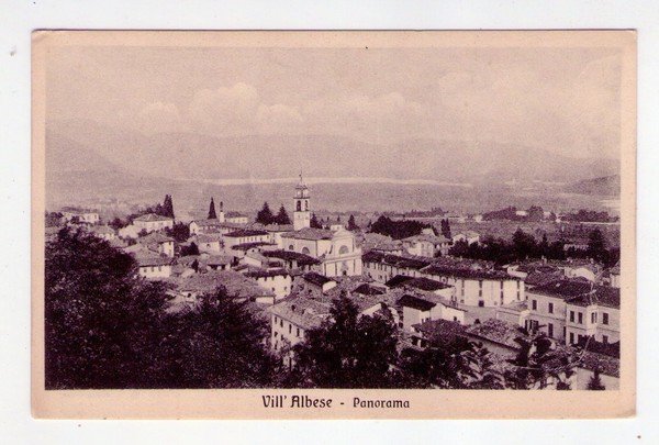 Cartolina Vill´Albese (Como) Panorama. 1915 circa