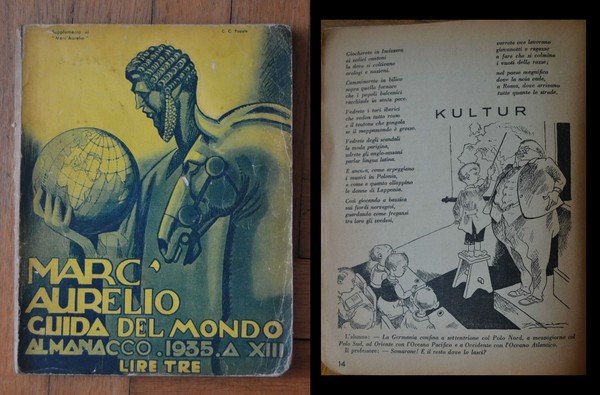 Marc'Aurelio Guida del Mondo - Almanacco 1935. Supplemento al "Marc'Aurelio"