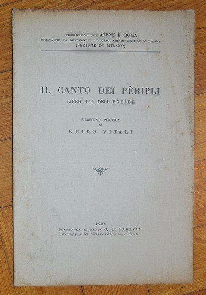 Il Canto dei Pèripli - Libro III dell'Eneide. Versione Poetica …