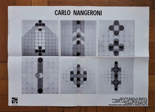 Invito/manifesto 104° mostra CARLO NANGERONI. Galleria d'Arte Il Salotto - …