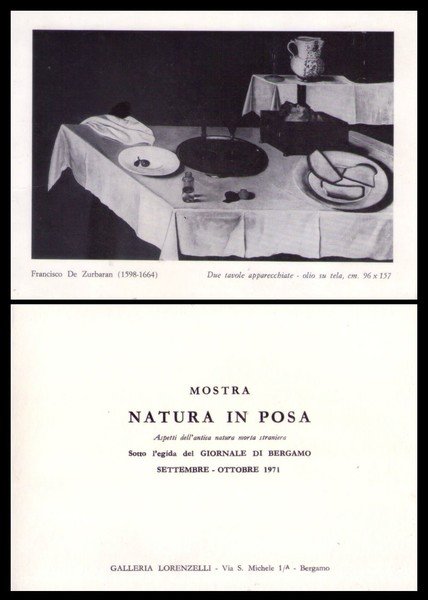 Brochure mostra MATURA IN POSA Aspetti dell'antica natura morta straniera. …