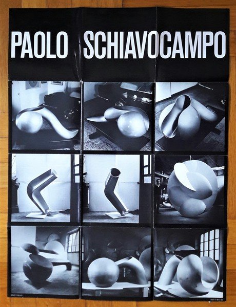 Invito/manifesto 182° mostra personale Paolo Schiavocampo. Galleria d'Arte Il Salotto …