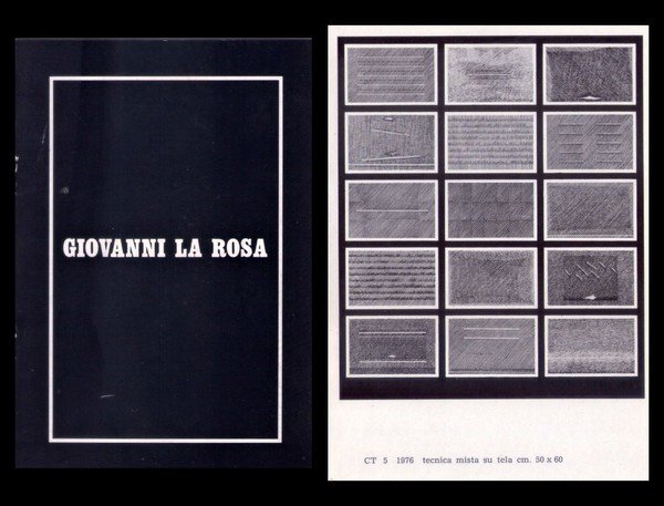 Opuscolo mostra GIOVANNI LA ROSA. Bluart Arte Contemporanea - Varese. …