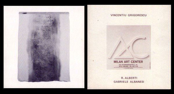 Mostra n.18 VINCENTIU GRIGORESCU. Galleria Milan Art Center - Milano. …
