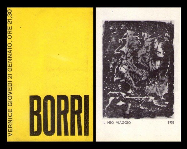 Brochure mostra ORESTE BORRI. Galleria Numero - Firenze dal 21 …