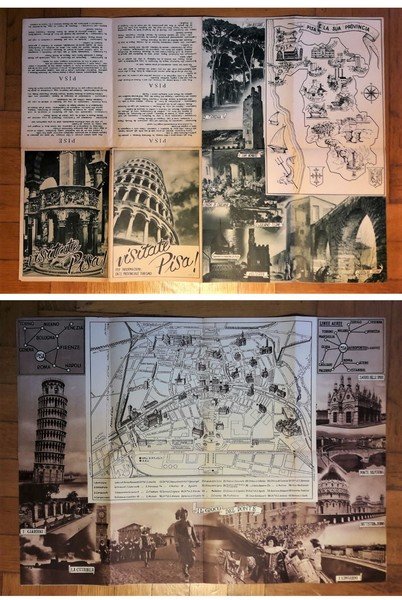 Brochure "Visitate Pisa!" Per informazioni: Ente Provinciale Turismo. Anni '30-'40
