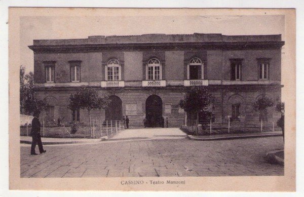 Cartolina/postcard CASSINO (Frosinone) - Teatro Manzoni