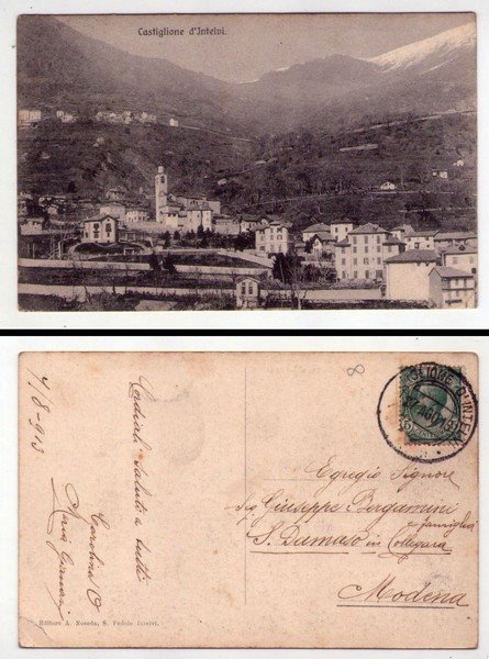 Cartolina/postcard Castiglione d'Intelvi (Como) 1913