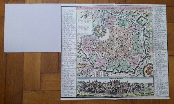 Mappa di Milano, la Città Principale et Fortezza Reale del …