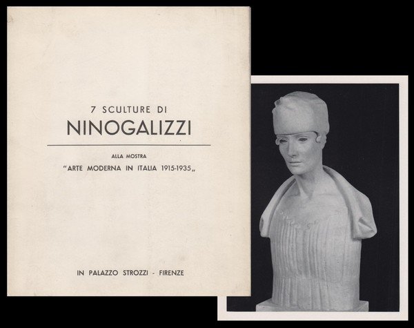 *7 sculture di Nino Galizzi alla mostra Arte Moderna in Italia 1915 - 1935 in Palazzo Strozzi Firenze. Novembre 1966, gennaio 1967.