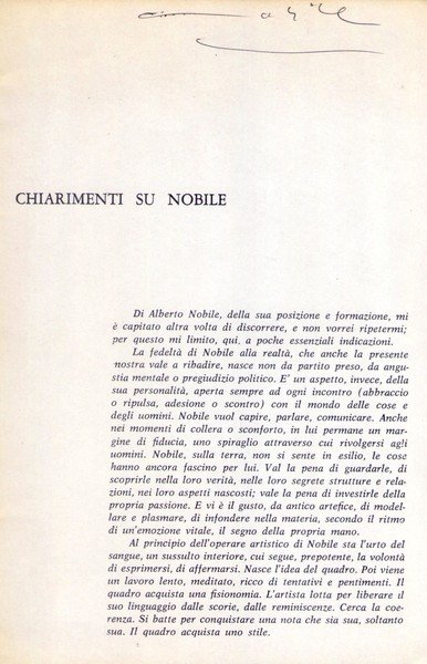 Serie 1962 ALBERTO NOBILE pittore. Galleria Bergamini - Milano. dal …