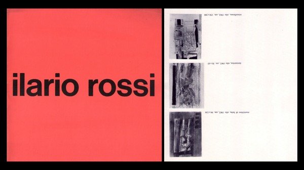 Catalogo ILARIO ROSSI. Square Gallery - Milano dal 21 novembre …