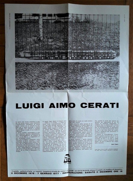 Manifesto mostra n.311 LUIGI AIMO CERATI. Galleria d'arte Il Salotto …