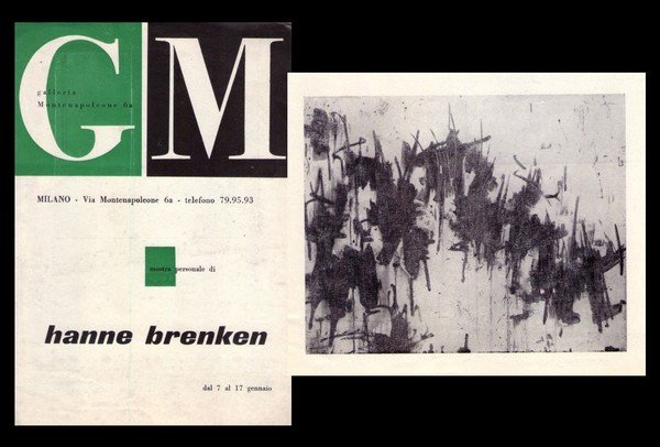 Brochure mostra HANNE BRENKEN. Galleria Montenapoleone - Milano dal 7 …