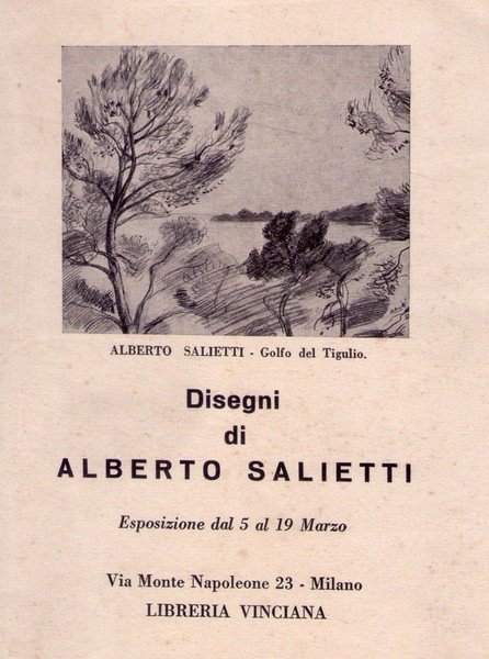 Brochure mostra Disegni di ALBERTO SALIETTI dal 5 al 19 …