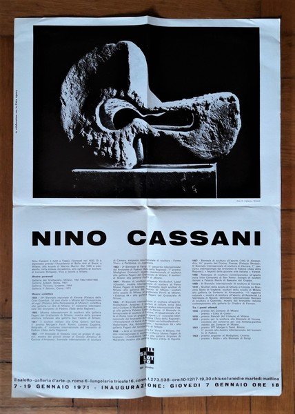 Manifesto mostra n.98 NINO CASSANI. Galleria d'arte Il Salotto - …