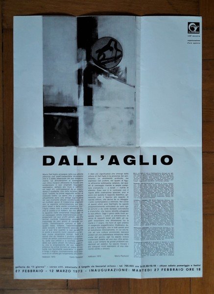 Manifesto mostra n.120 MARIO DALL'AGLIO. Galleria de Il Giorno - …
