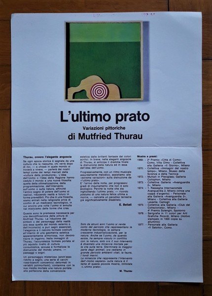 Manifesto 313°mostra L'ultimo prato di Mutfried Thurau. Galleria d'arte Il …