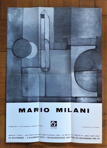 Manifesto 141°mostra MARIO MILANI. Galleria d'arte Il Salotto - Como …