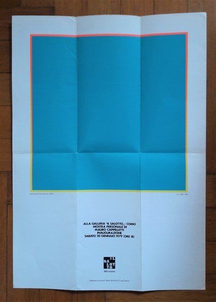 Manifesto 383°mostra personale MAURO CAPPELLETTI. Galleria d'arte Il Salotto - …