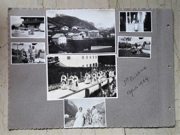 Lotto fotografie Santa Cristina (Valgardena) Agosto 1929
