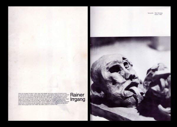 Catalogo mostra RAINER IRRGANG. Galerie fur Raumkunst - Castiglioncello Livorno …
