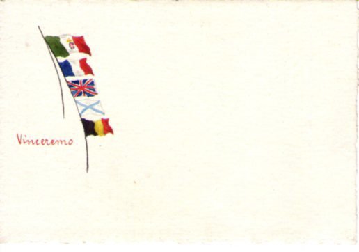 Cartolina Militare Propaganda I°Guerra Mondiale L.G.Milano - Dipinta a mano