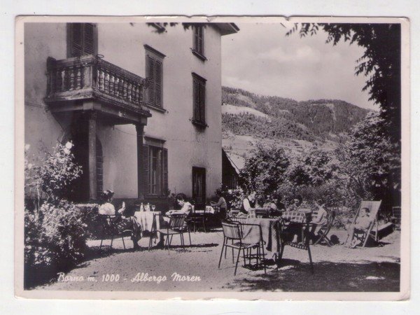 Cartolina/postcard Borno - Albergo Moren. 1953