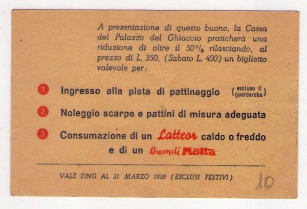 Buono speciale Latteor - MOTTA. Ingresso e noleggio pattini Palazzo …