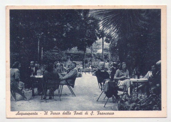 Cartolina/postcard Acquasparta (Terni) Il Parco delle Fonti di S. Francesco. …