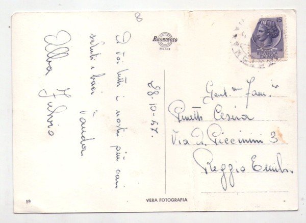 Cartolina/postcard Tortona (Alessandria) Piazza Erbe. 1957