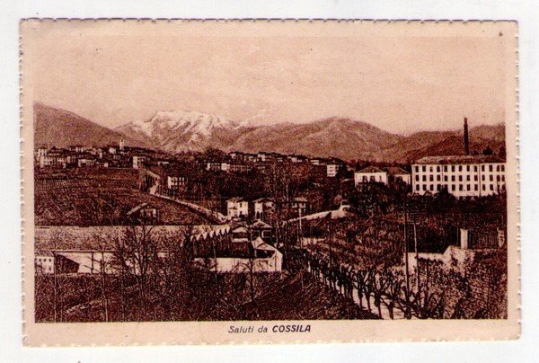 Cartolina/postcard Saluti da Cossila (Biella). 1930