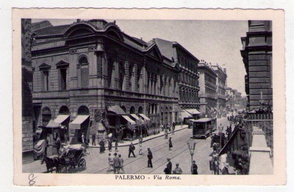 Cartolina/postcard Palermo - Via Roma. 1936