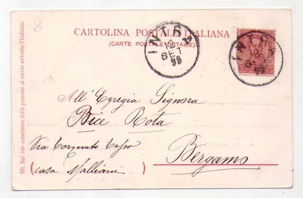 Cartolina/postcard Lago Maggiore - Salle des Gobelins. Isola Bella. 1899