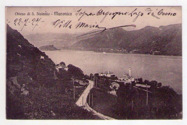 Cartolina/postcard Muronico (Como) - Chiesa di S. Sisinnio. 1927