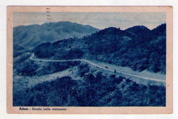 Cartolina/postcard ADUA - Strada nelle vicinanze. 1930