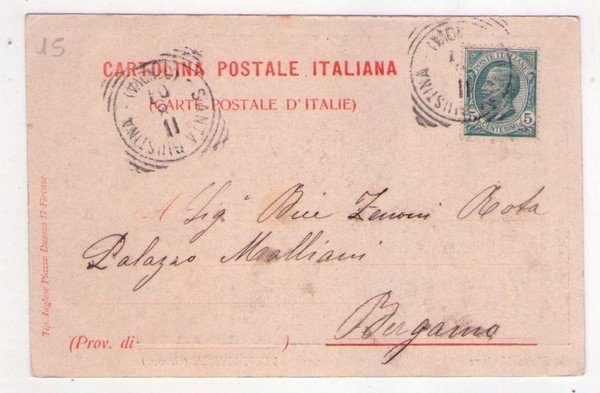 Cartolina/postcard Pontinvrea (Genova) - La Pietra Merlata. 1911