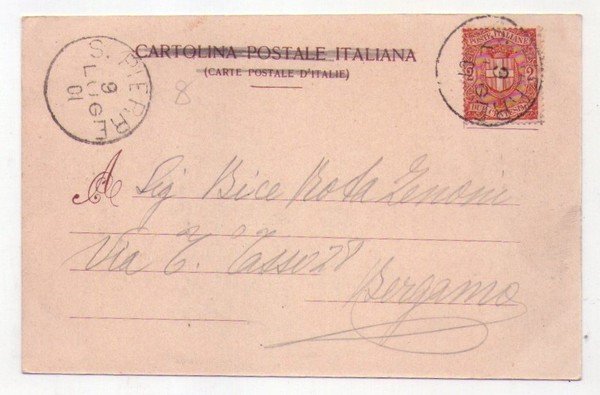 Cartolina/postcard Gressoney-Saint-Jean - Panorama. 1901